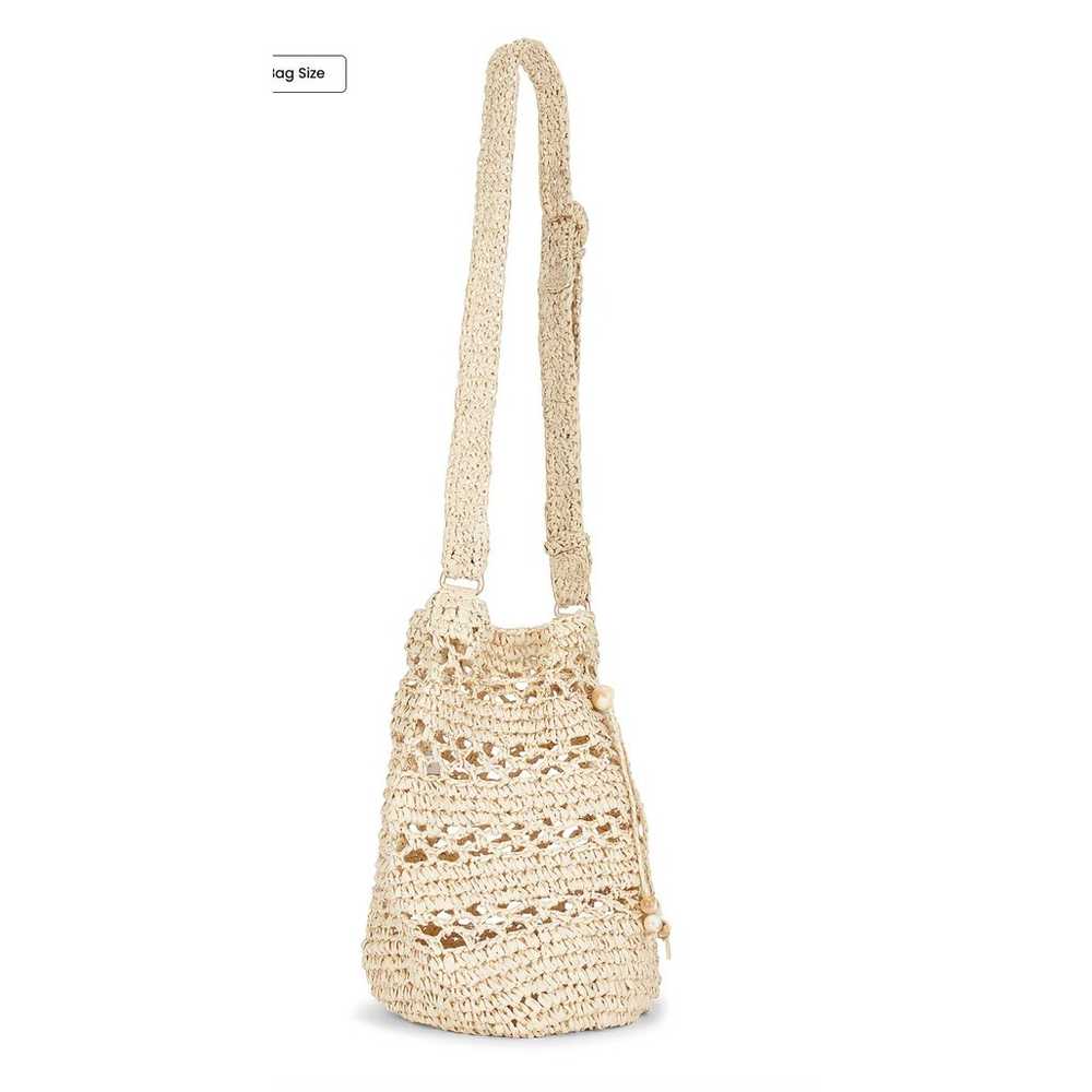 L*SPACE Nova Raffia Crossbody Bag Natural 14x11.5… - image 3