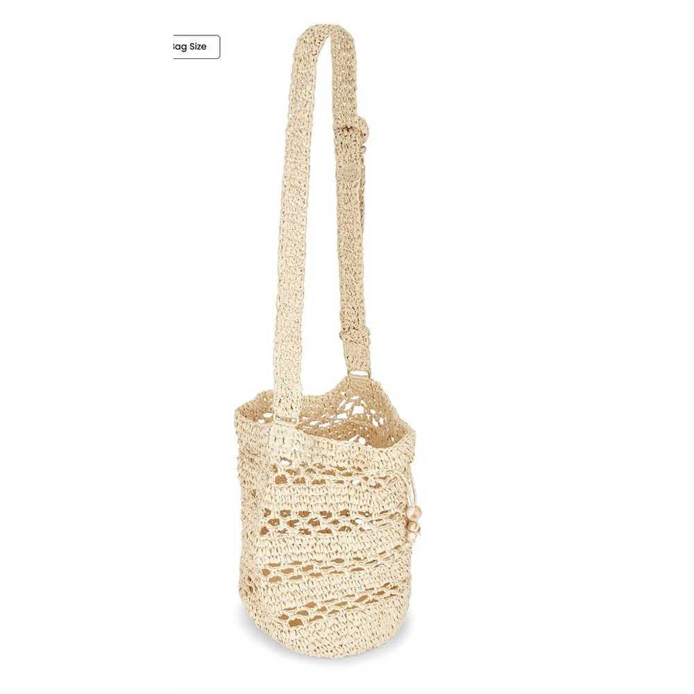 L*SPACE Nova Raffia Crossbody Bag Natural 14x11.5… - image 4