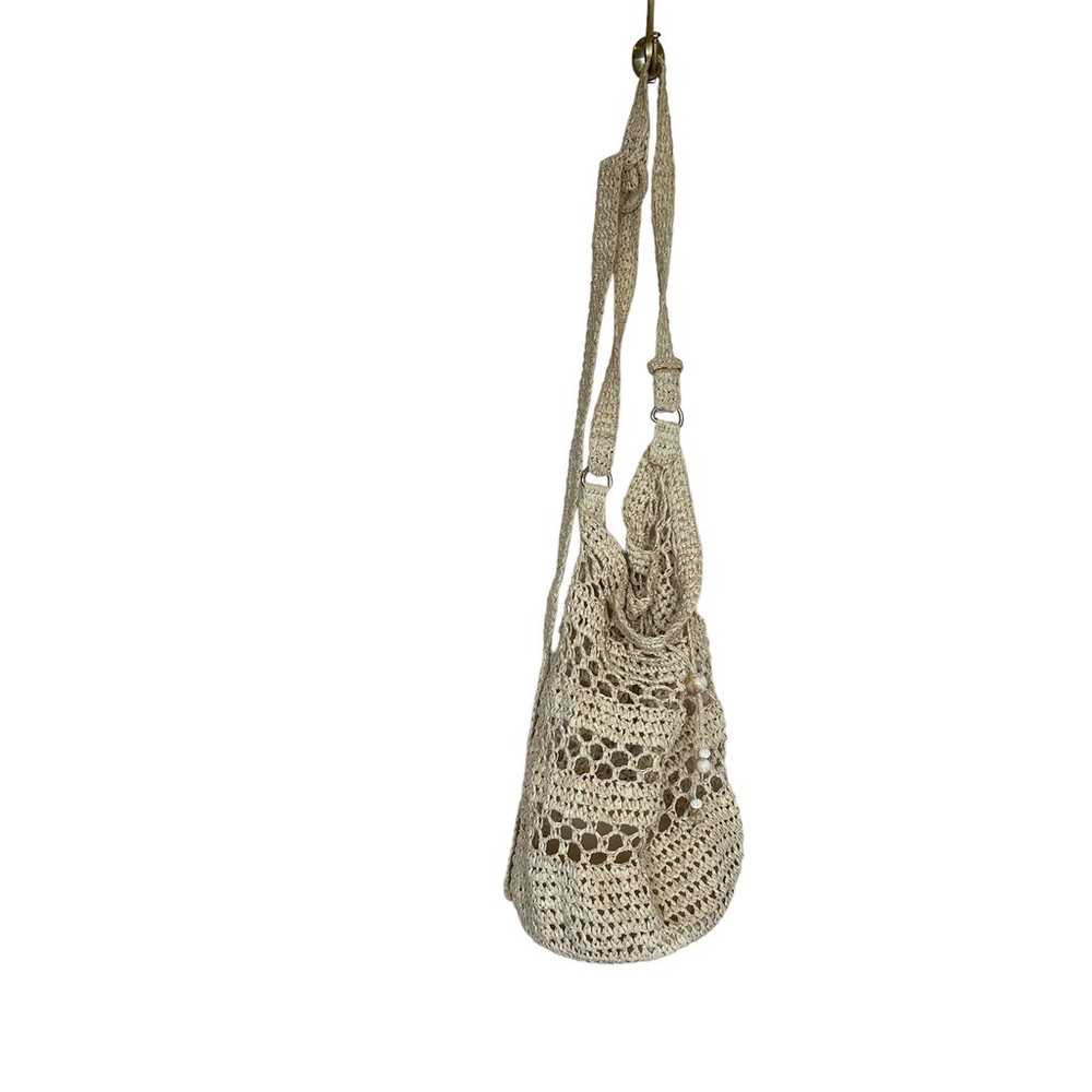 L*SPACE Nova Raffia Crossbody Bag Natural 14x11.5… - image 6