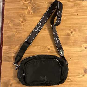 Agnes b. Black Nylon Shoulder Bag - image 1