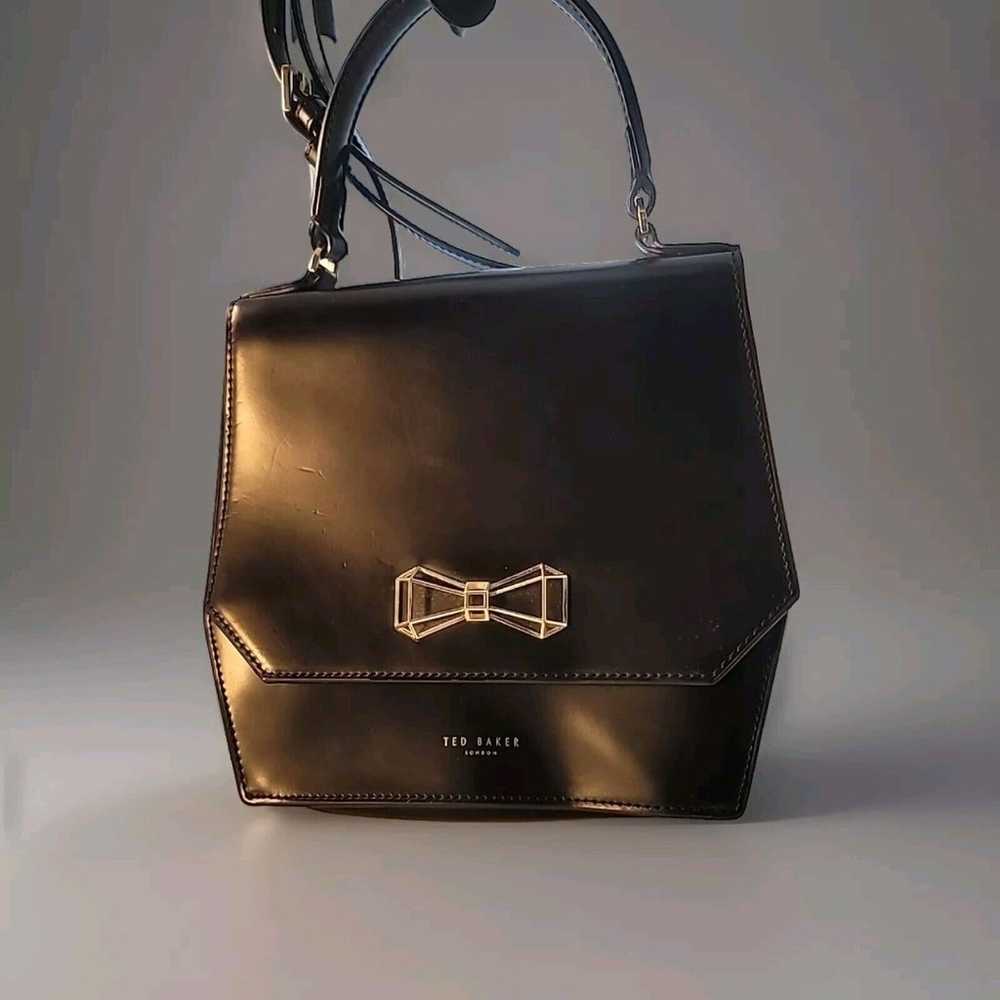 Ted Baker London  Crossbody Bag Black Patent Leat… - image 1