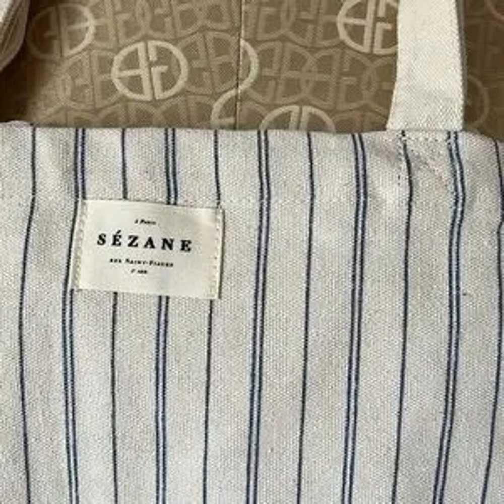 Sézane Striped Canvas Tote Bag - image 2