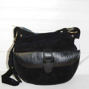 Vintage Lee Vic Lot 4 black suede leather purse sh