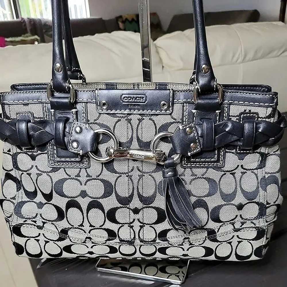 Coach Hampton Signature Jacquard Tote - image 1