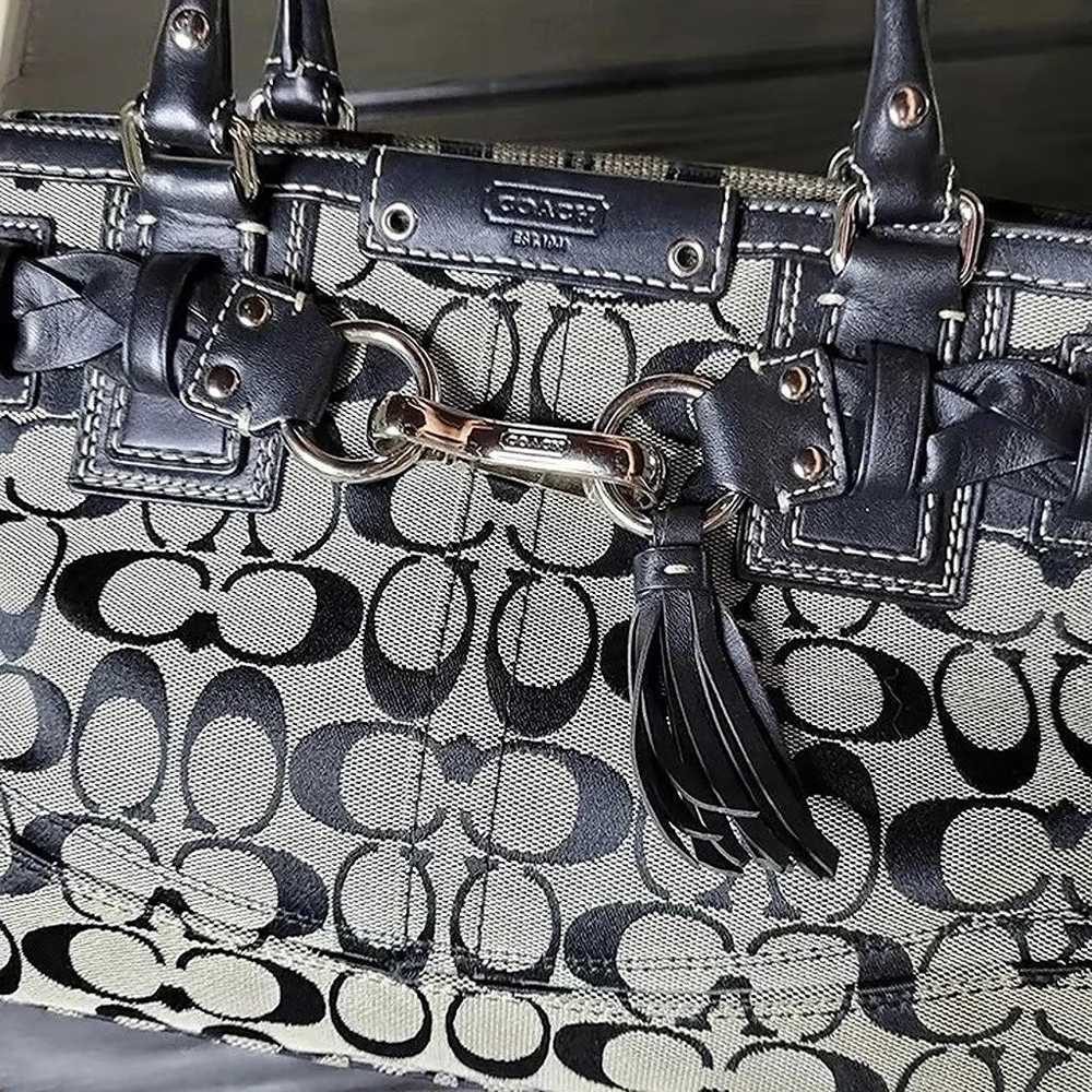 Coach Hampton Signature Jacquard Tote - image 2