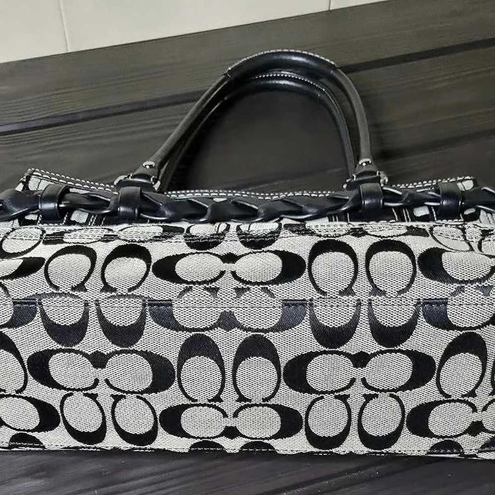 Coach Hampton Signature Jacquard Tote - image 7