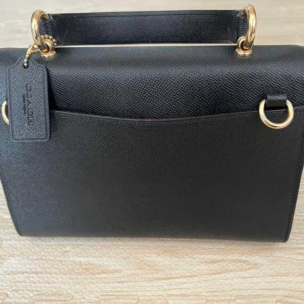 coach bag shoulder black - image 2