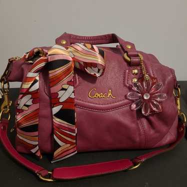 Coach burgundy crossbody bag.