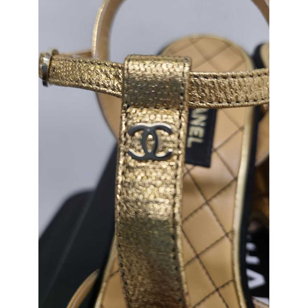 Chanel Leather sandal - image 10