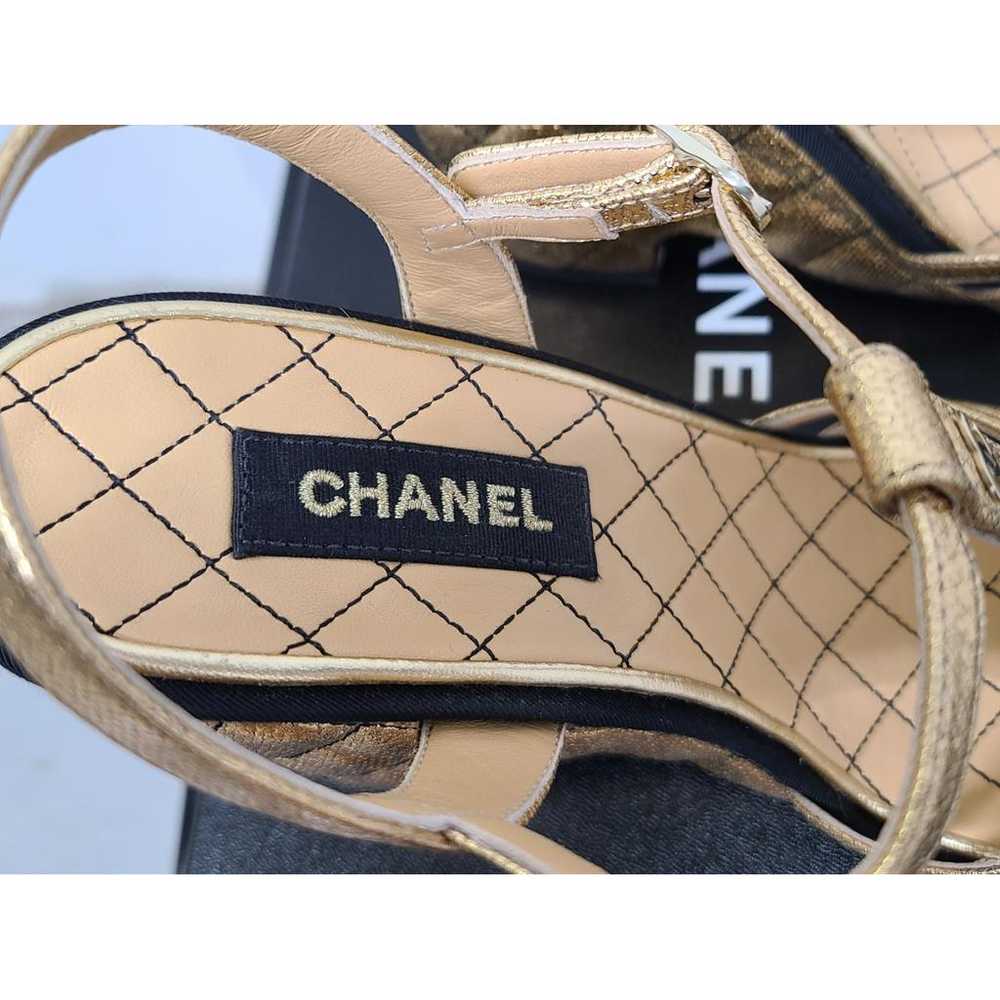 Chanel Leather sandal - image 5