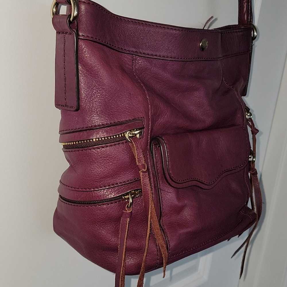 Rebecca Minkoff Dexter Plum Bucket Crossbody Bag - image 5