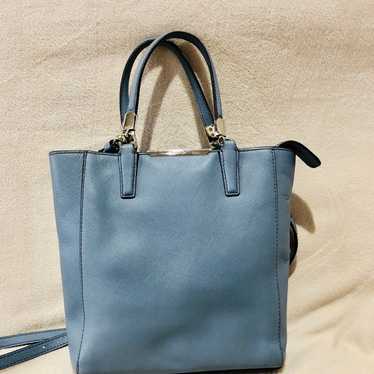 Coach Cornflower Blue Saffiano Leather Mini Madis… - image 1