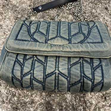 DIESEL Denim Quilted Shoulder Bag - image 1