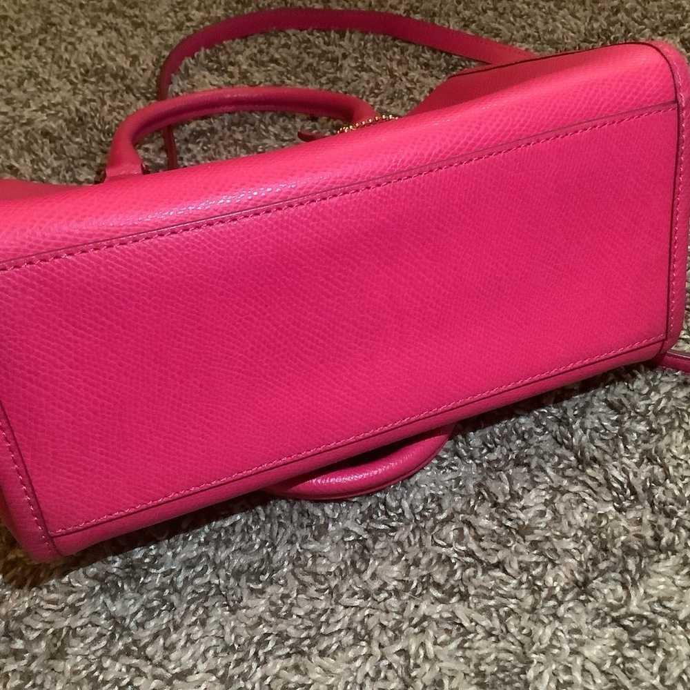 Coach Leather Crossover Bag, Color Pink - image 6