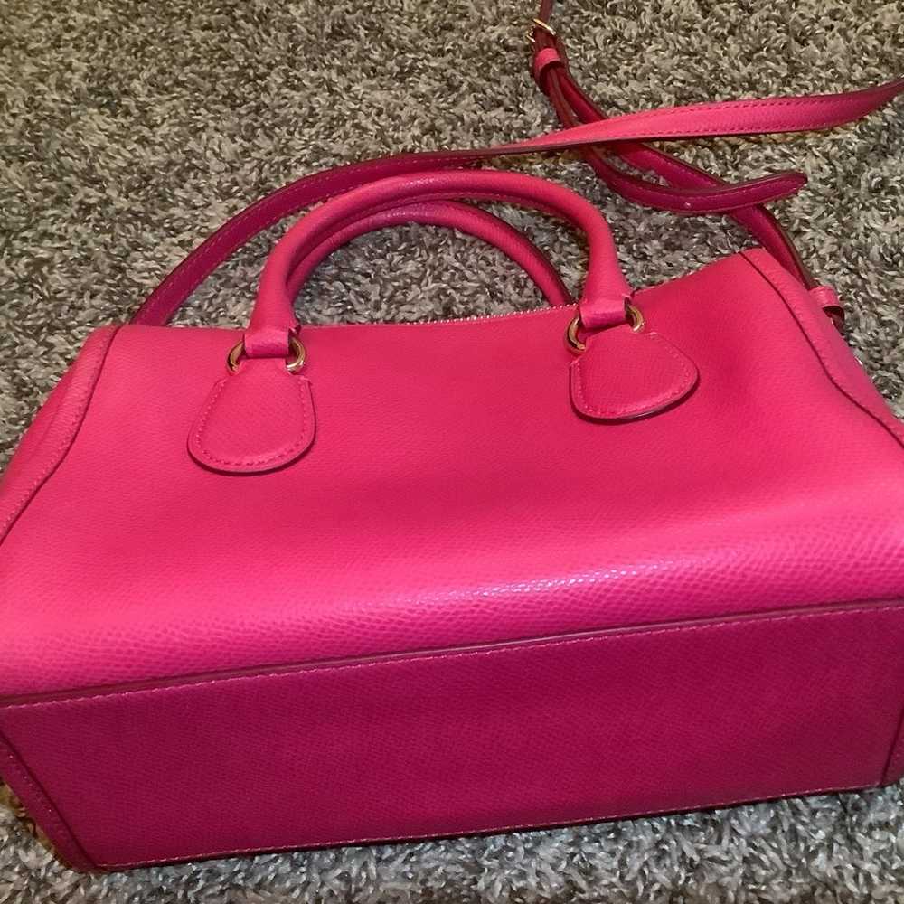 Coach Leather Crossover Bag, Color Pink - image 7