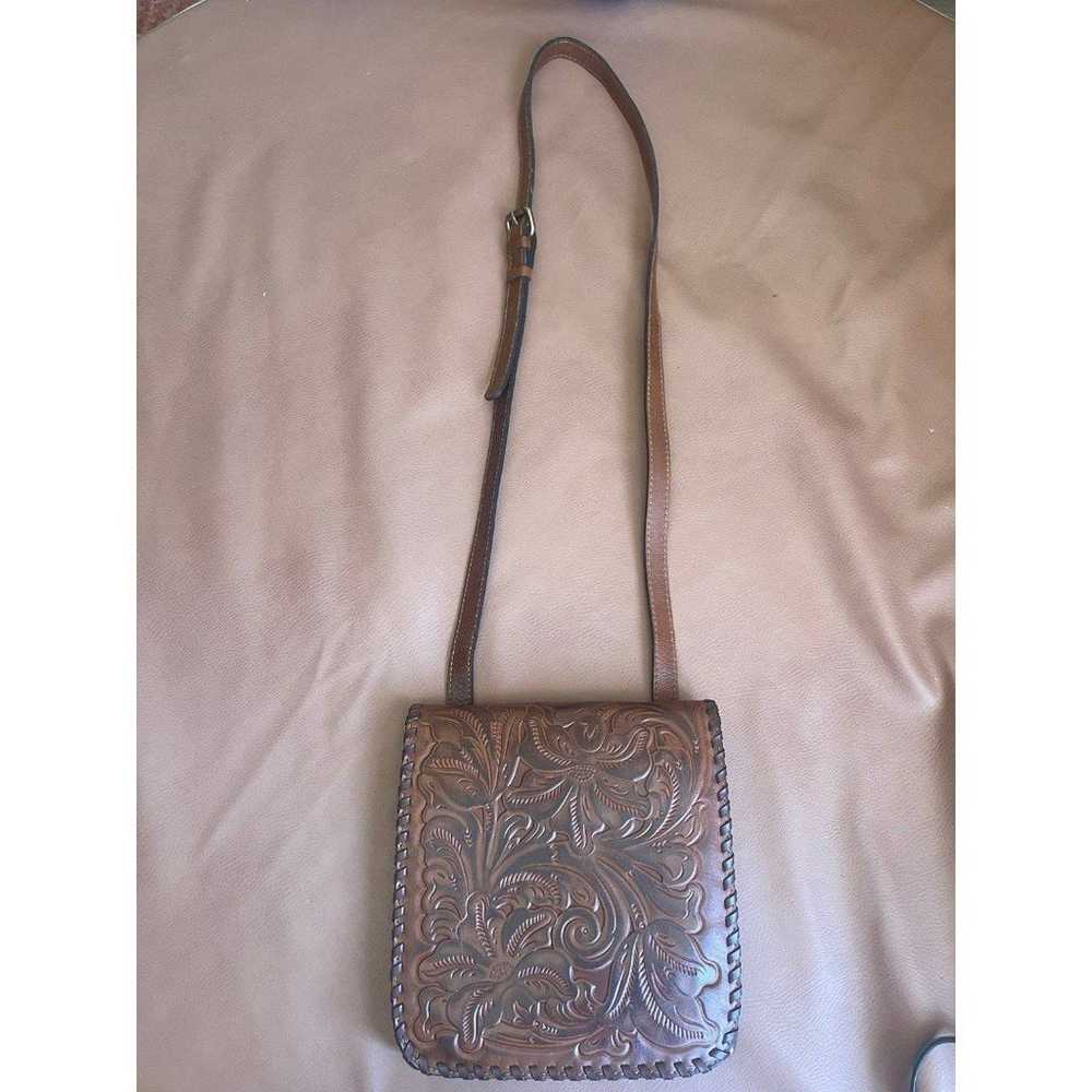 Patricia Nash Granada Crossbody Burnished Tooled … - image 2