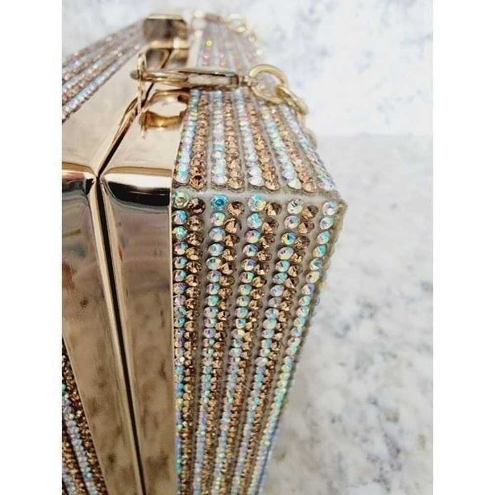 No Limit Sparkle Handbag Clutch Silver Gold 7x5 Y… - image 8