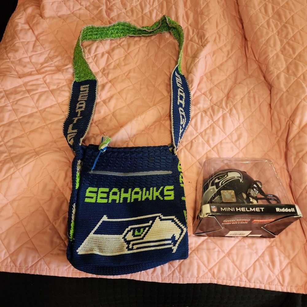 Seattle Seahawks Small Zip Crossbody Purse - image 1