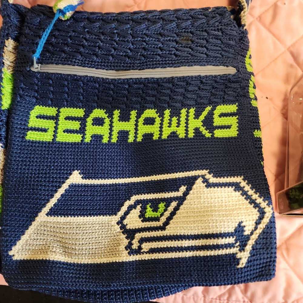 Seattle Seahawks Small Zip Crossbody Purse - image 2