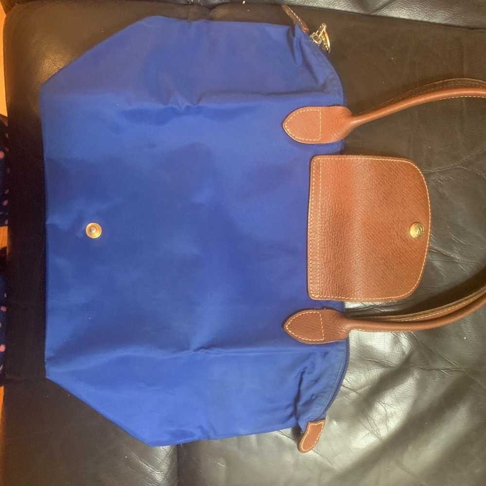 Longchamp le pliage medium handbag color royal bl… - image 4