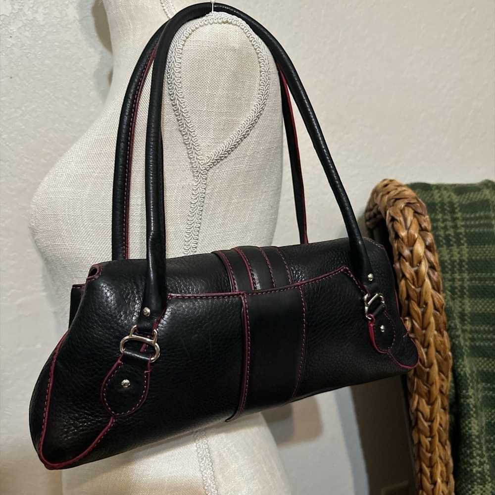 Cole Haan Black Leather Baguette Bag - image 2