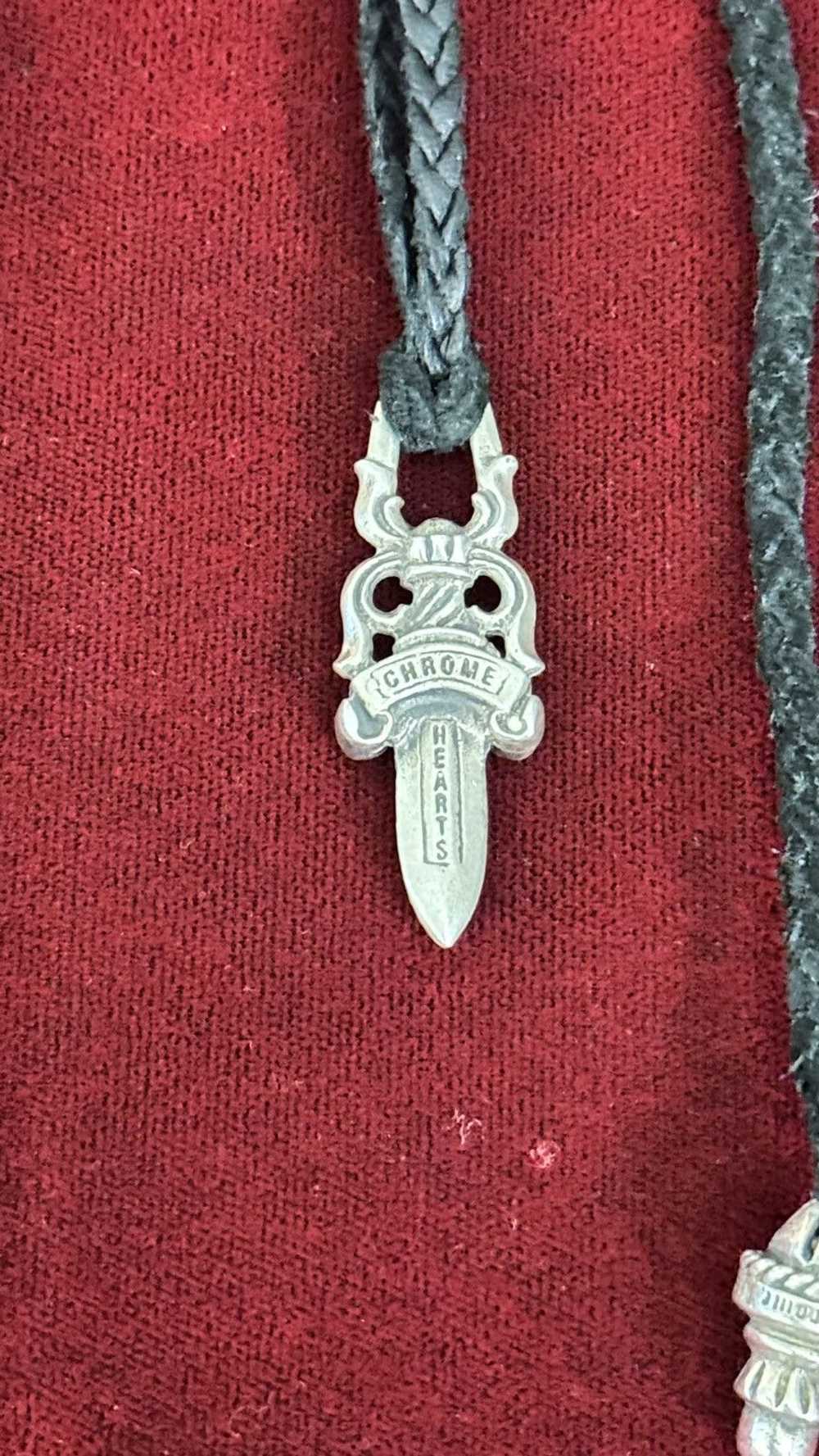 Chrome Hearts Chrome Hearts dagger necklace with … - image 8