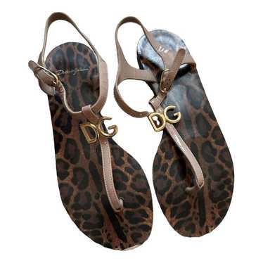 Dolce & Gabbana Leather flip flops - image 1