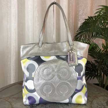 COACH Julia Op Art Signature Tote 14970