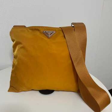 Prada Shoulder Bag Sacoche Nylon Orange