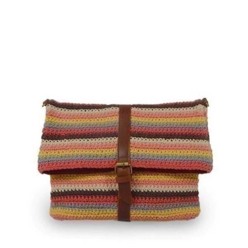 Anabaglish Colorful Knit Fold Over Crossbody - image 4