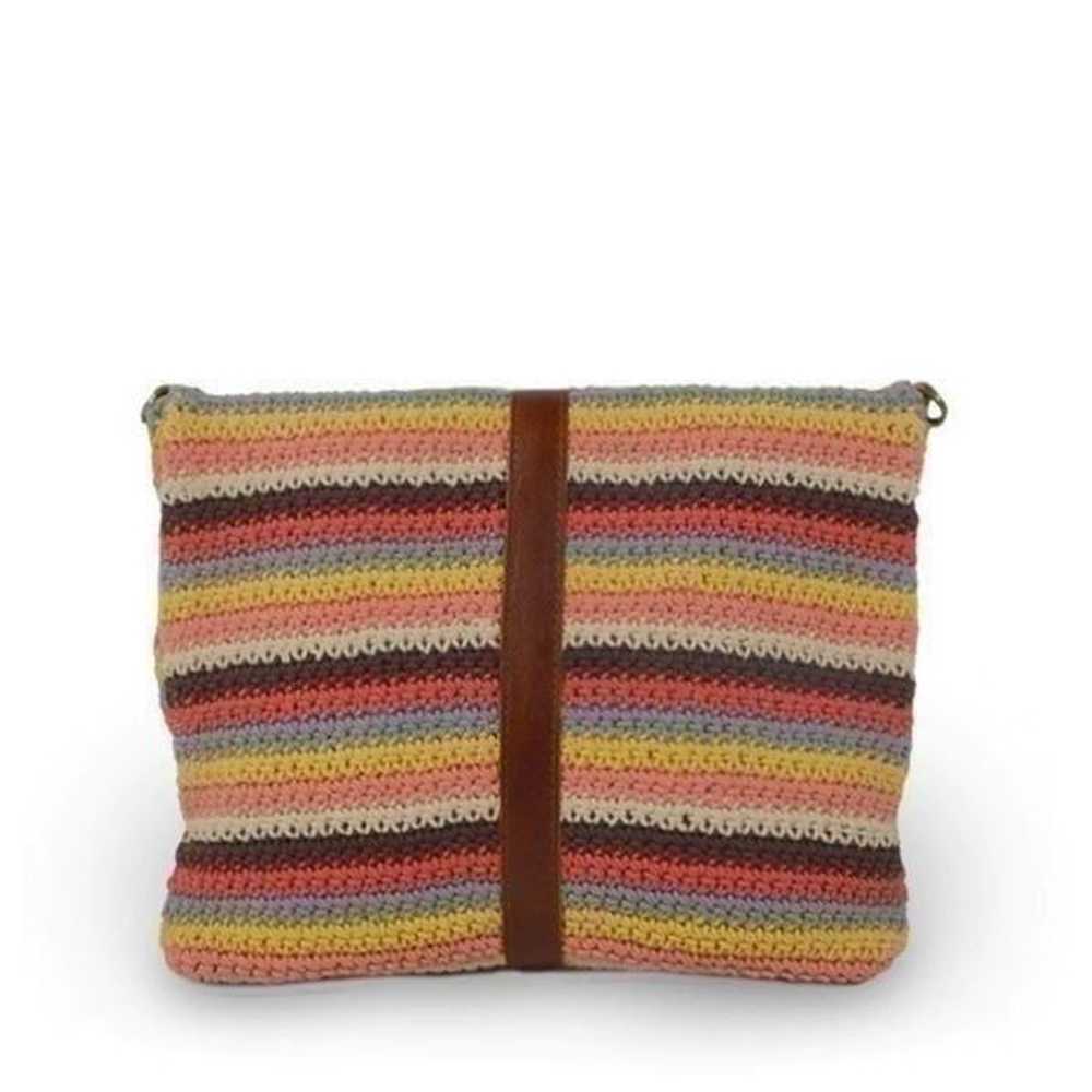 Anabaglish Colorful Knit Fold Over Crossbody - image 7