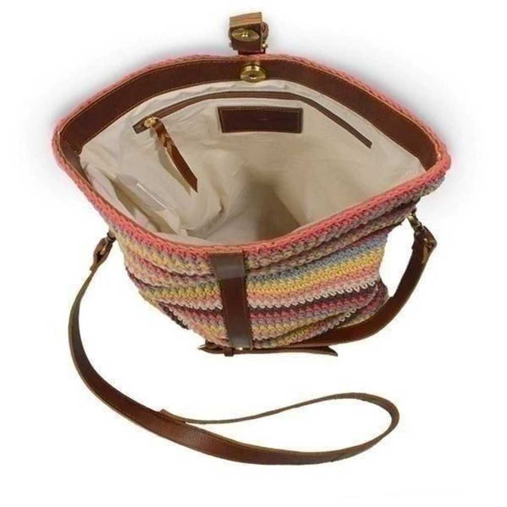 Anabaglish Colorful Knit Fold Over Crossbody - image 9