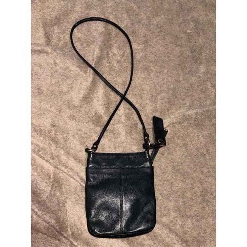 VINTAGE Women B Makowsky Black Leather Crossbody … - image 5