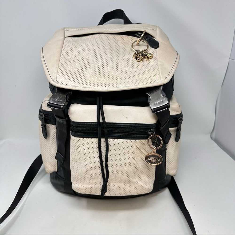 Coach Terrain Trek Backpack in Chalk/Black F57477 - image 1