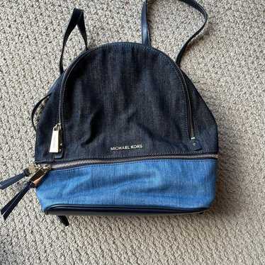 Michael Kors denim backpack