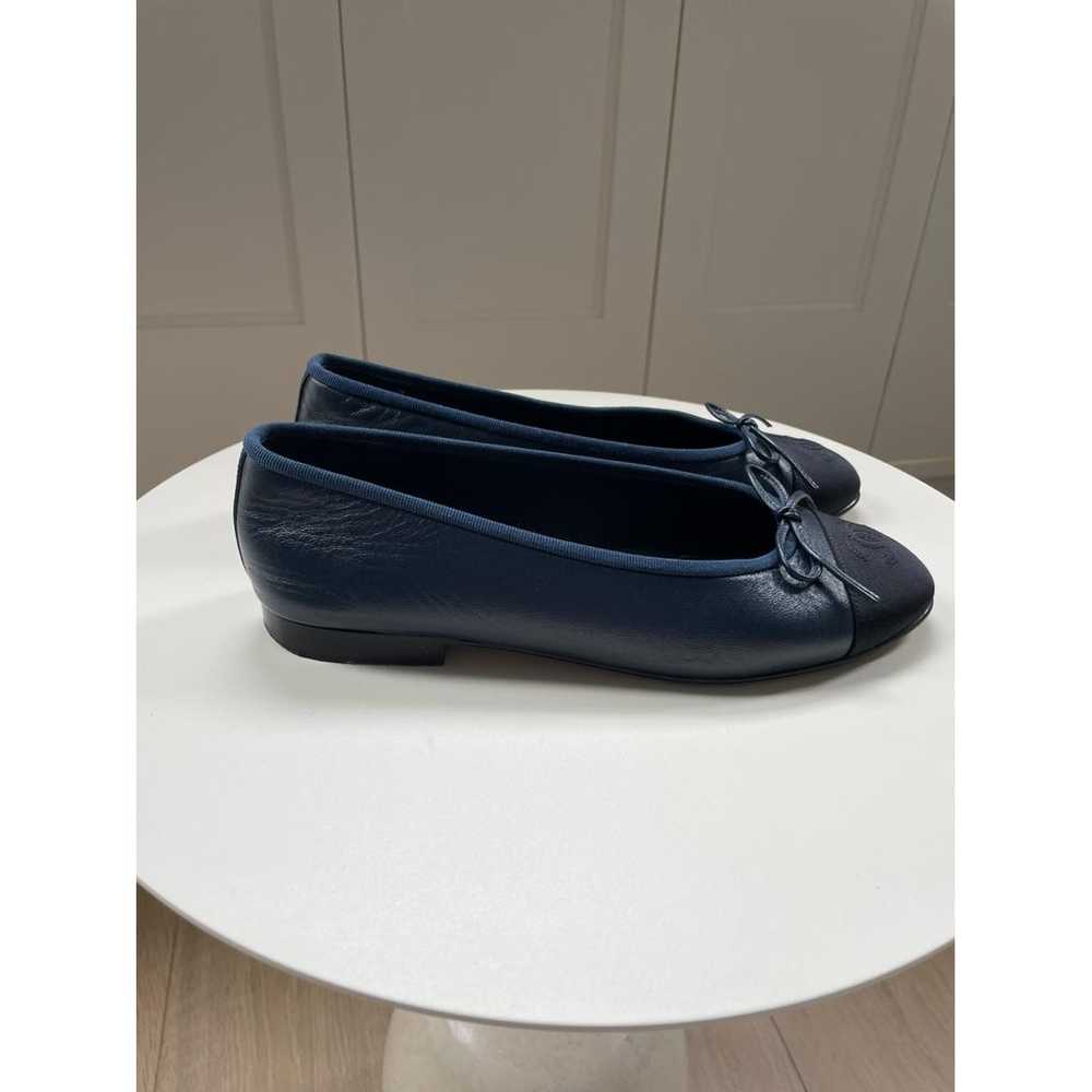 Chanel Cambon leather ballet flats - image 2