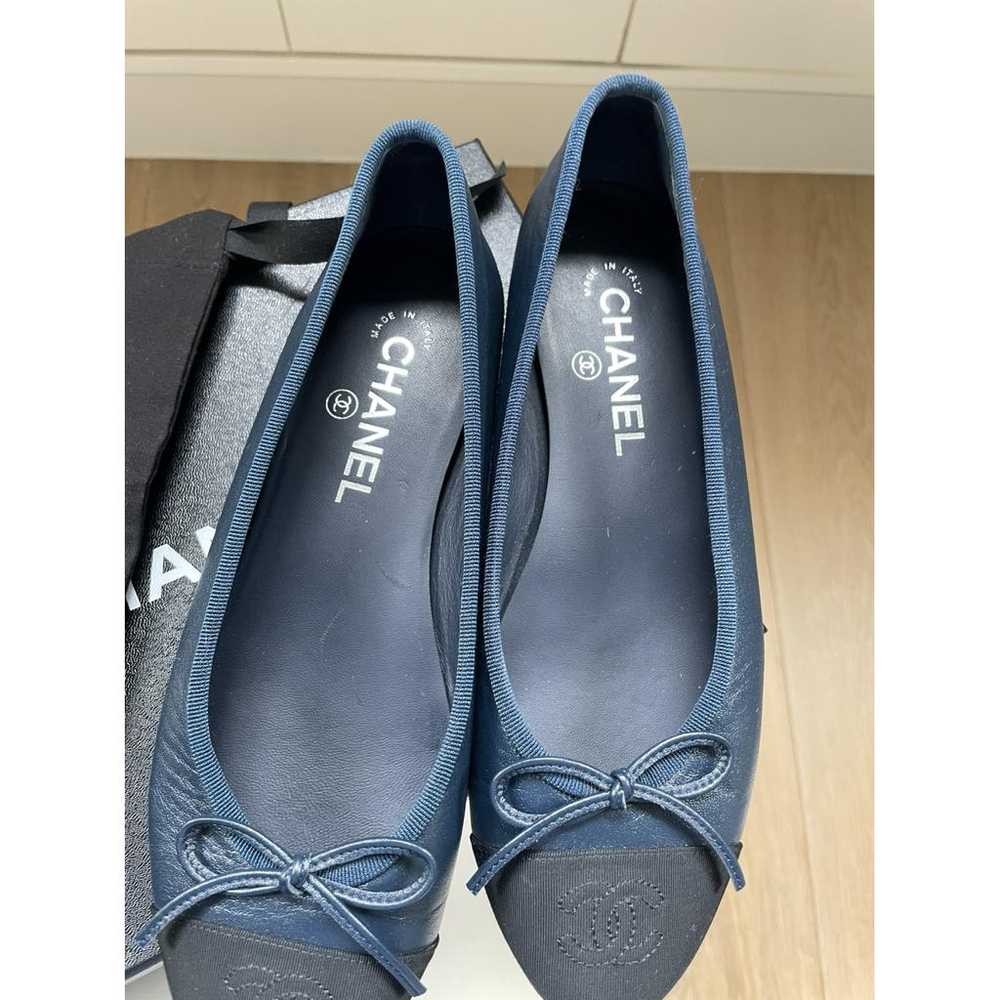 Chanel Cambon leather ballet flats - image 6