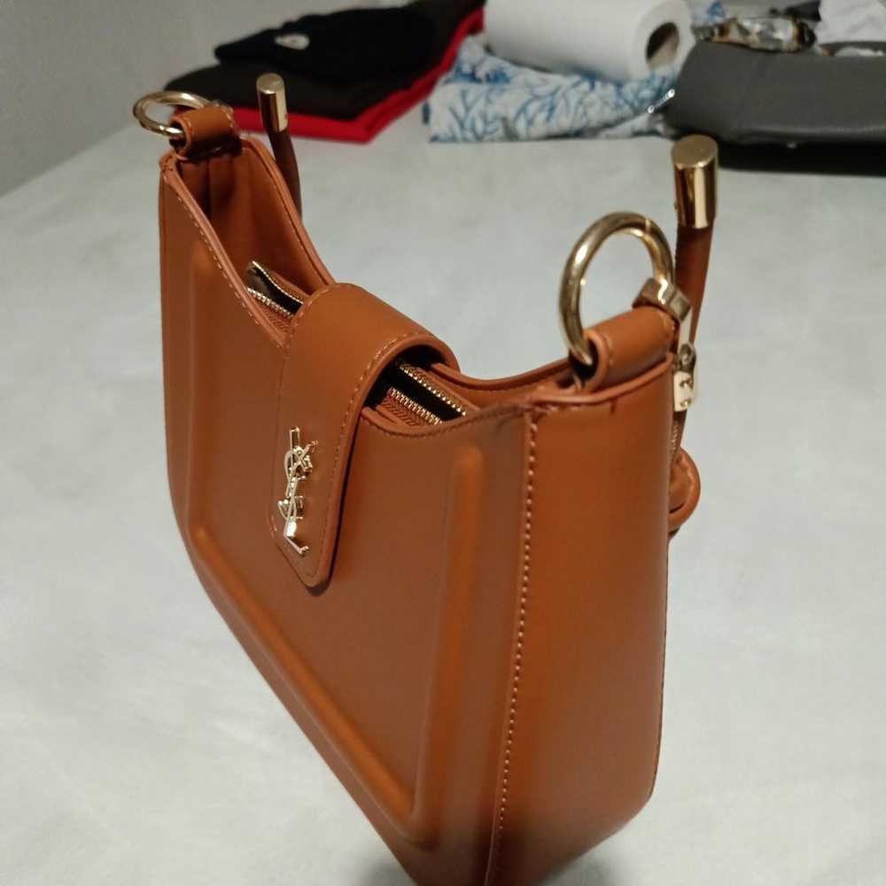 Non Signé / Unsigned Leather crossbody bag - image 3