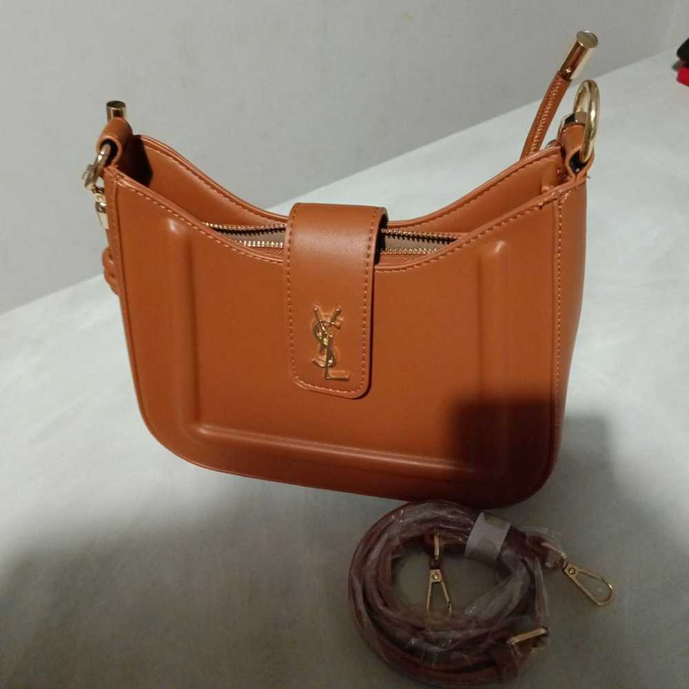 Non Signé / Unsigned Leather crossbody bag - image 9