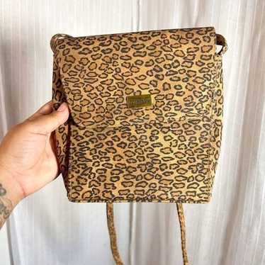 Y2k 90s Animal Print Mini Messenger Bag - image 1