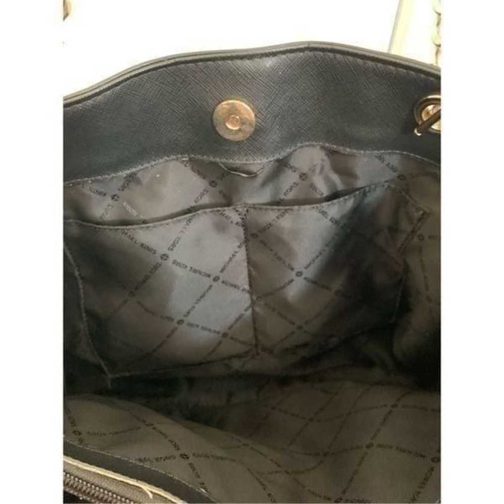 Michael Kors black handbag tote - image 6