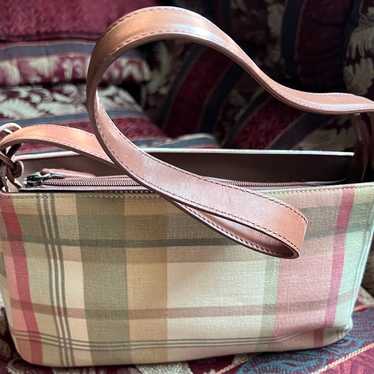 Fossil VTG plaid fabric purse - image 1