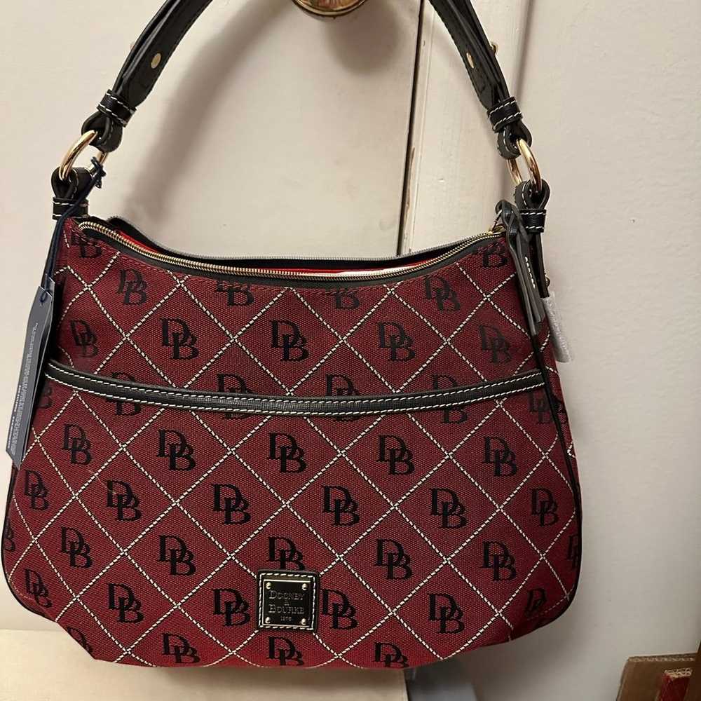 NWOT  Dooney & Bourke East West Collins Hobo - image 1