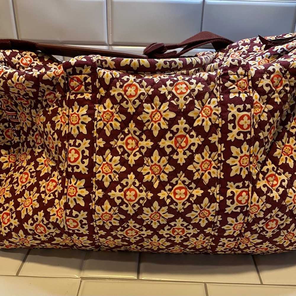 Vera Bradley Large Weekender Travel Bag - VINTAGE… - image 4