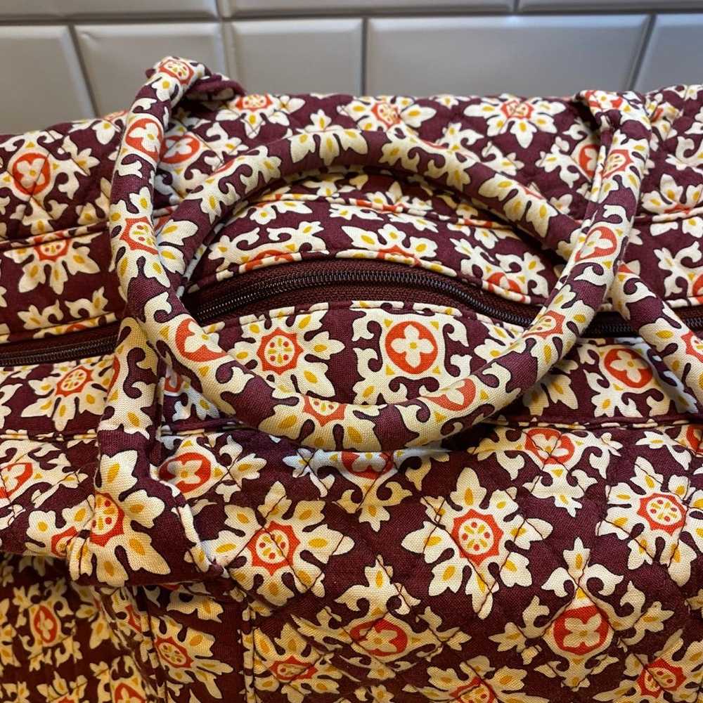 Vera Bradley Large Weekender Travel Bag - VINTAGE… - image 6