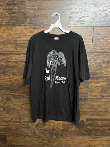 Jerzees VTG The Real Macaw Parrot Club T-shirt Par