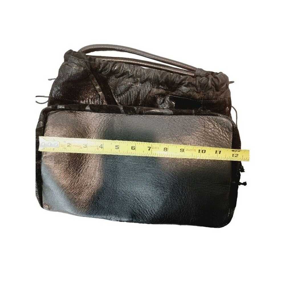 Alfredo Picchi Handbag Hobo Black Leather Suede I… - image 9