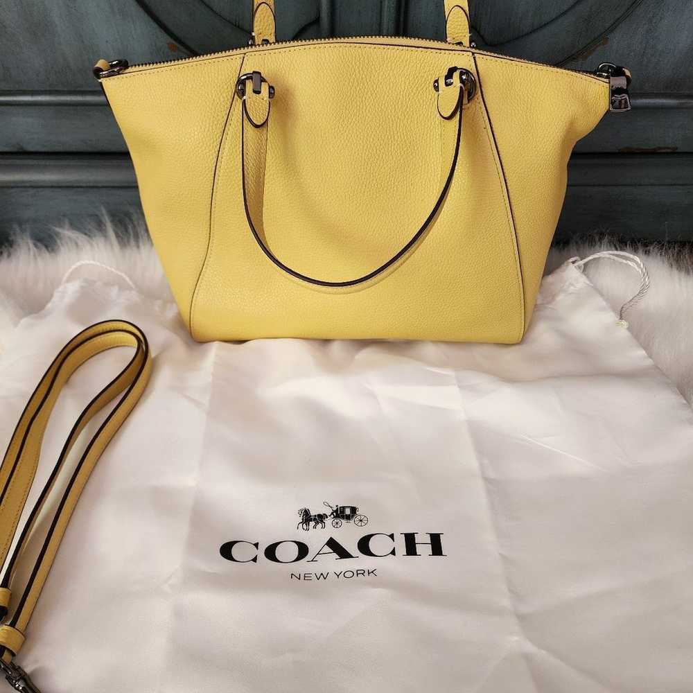 New coach satchel crossbody bag handbag prairie - image 2