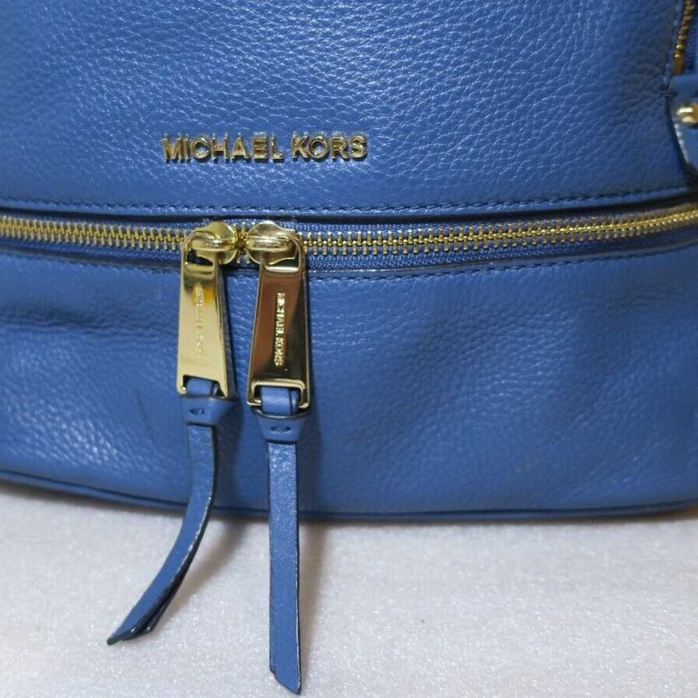 MICHAEL KORS RHEA ZIP BACKPACK MEDIUM CHAMBRAY BL… - image 10