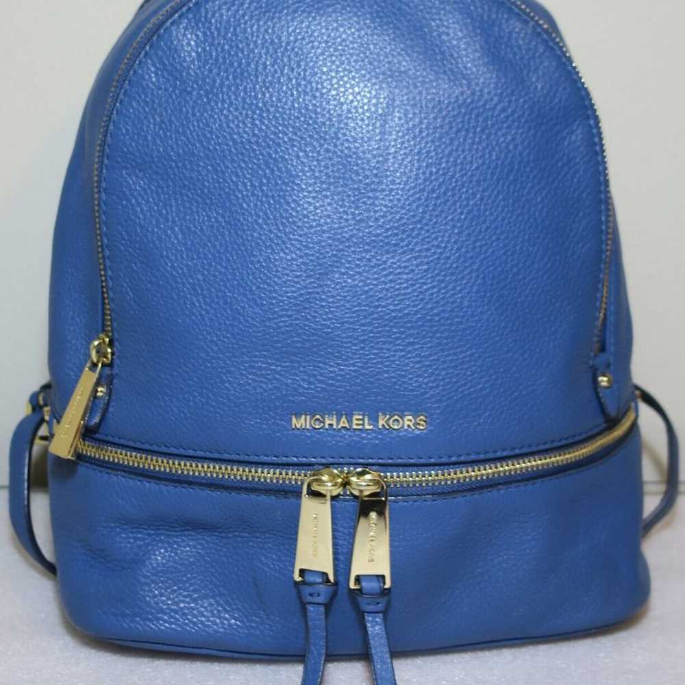 MICHAEL KORS RHEA ZIP BACKPACK MEDIUM CHAMBRAY BL… - image 2